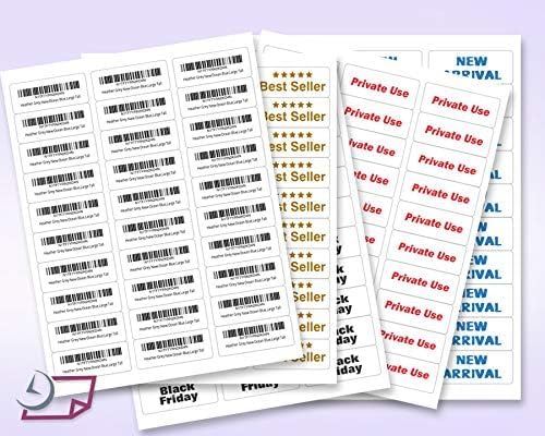NextDayLabels - 2.5/8" x 1" Rectangular Sticker Labels for Printer - White Laser/Inkjet Printer Labels Return Address Labels Shipping Label Stickers (25 Sheets, 30 Per Sheet, 750 Labels)