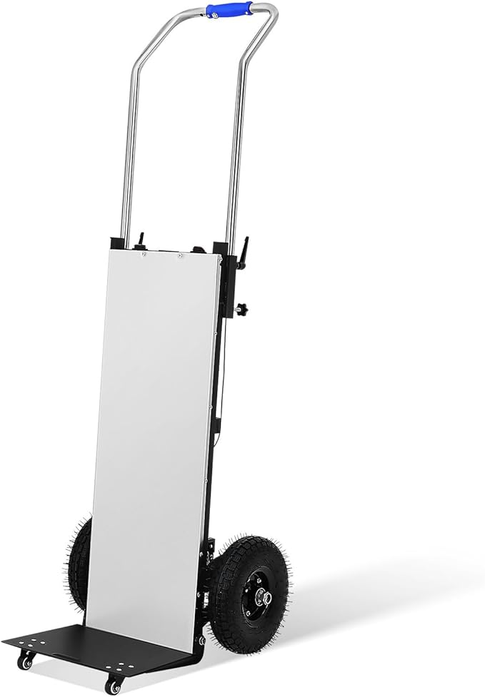 Motorized Hand Truck for Moving Furniture Stair Climbing Hand Truck Dollys Cart with Stair Climbing Wheels Electric Crawler Black