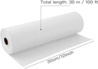 Kraft Wrapping Paper Roll,100 Feet Recycled Kraft Paper for Packing, Moving, Gift Wrapping, Postal, Shipping, Parcel, Wall Art, Crafts, Bulletin Boards, Floor Covering(11 inch x 100 Feet ) (White)
