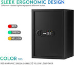 RPNB Deluxe Safe and Lock Box,Digital Keypad Safe Box,Steel Alloy Small Safes, Keypad Lock,Perfect for Home Office Hotel Business Jewelry Cash Use Storage,1.8 Cubic Feet