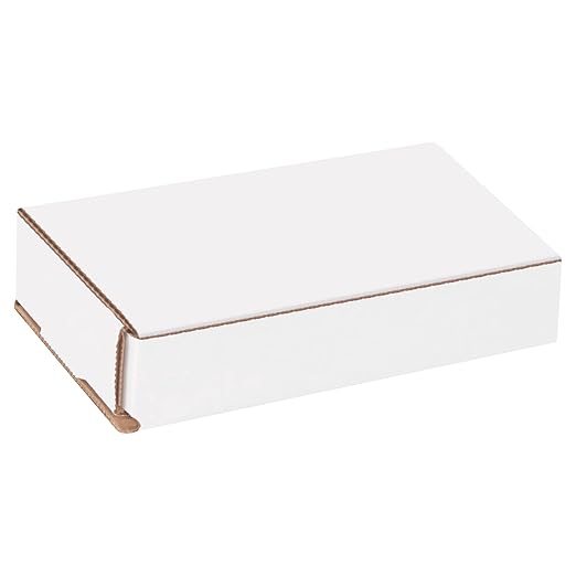 Box USA BM531 5"L x 3"W x 1"H, White (Pack of 50)