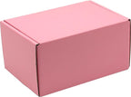 Small Pink Shipping Boxes for Small Business Pack of 25-6x4x3 inches Cardboard Corrugated Mailer Boxes for Shipping Packaging Craft Gifts Giving Products