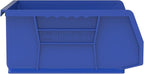 Akro-Mils 30255 AkroBins Plastic Storage Bins, Space-Saving Stackable Bins for Garage, Pantry, Craft Organization, 11-" x 16-" x 5-", Blue, 6-Pack