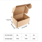 Shipping Boxes Corrugated Cardboard Mailer Boxes Literature Mailer for Packaging Small Business Craft Gifts Giving Products (Brown,6x4x3)