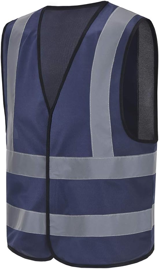AYKRM 12 colour High visibility viz vest hi vis viz reflective work construction safety vest (XS-8XL)