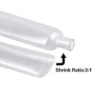 XHF 5/8 inch (15mm) 3:1 Waterproof Clear Heat Shrink Tubing Marine Grade Wire Cable Adhesive Lined Tube Insulation Seal Against Moisture Corrosion and Air Leakage, 4 Ft