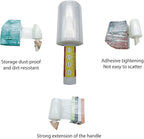 Stretch Wrap Clear Plastic Wrap Roll 6 inch X 1000Ft 80 Guage Industrial Mini Stretch Wrap Film with Handle for Moving,Shipping,Packing Fuiniture Adhering Shrink Film