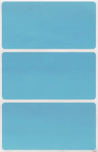 Royal Green Rectangular Stickers Color-Coding Labels for Organizing, Moving, and Storage Boxes 4" x 2" Stickers to Write On Name Tags, 300-Pack (Light Blue)