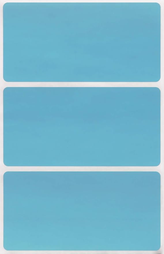 4" x 2" Blank Stickers to Write On Name Tags Color-Coding Labels for Moving, and Storage Boxes, 324 Labels (Light Blue) by Royal Green