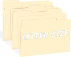 File Folder, RAZCC 150 Pack 1/3 Cut Tab File Folders Letter Size, Manila Folders, Folders with Tab, Great for Organizing and Easy File Storage