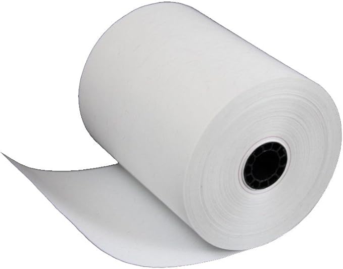 Thermal Paper Rolls 3 1/8 x 230 - American Made: [50/pack] BPA Free 48 GSM Solid Tube Core CC Receipt paper for POS terminals Cash Registers Stations SCP700 TSP100 TSP300 TSP400 TSP500 TSP600