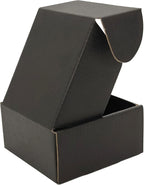 Small Black Shipping Boxes for Small Business Pack of 25-4x4x2 inches Cardboard Corrugated Mailer Boxes for Shipping Packaging Craft Gifts Giving Products