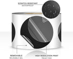 500 PCS Dot Sticker Tape 2" Inch Round Color Coding Labels Removable Writable Circle Floor Decal for Marking Organizing Social Distancing Black