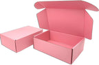 Small Pink Shipping Boxes for Small Business Pack of 25-9x6x3 inches Cardboard Corrugated Mailer Boxes for Shipping Packaging Craft Gifts Giving Products