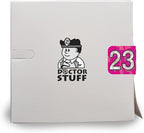 2023 Year Stickers, Doctor Stuff 2023 Chart Stickers, Holographic Fuchsia Colored, USA Made Year Labels for End Tab File Folders, 500 Labels per Roll, 1 Roll, 3/4" x 1-1/2"