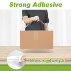 KAMOTA Packing Tape, 24 Rolls Heavy Duty Clear Packaging Tape for Shipping Packaging Moving Sealing, 1.88 inches Wide, 65 Yards Per Roll, Total 1560 Yards with 4 Dispensers