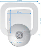 2X Parking Permit, Ticket and Note Holder for Car Windscreen, Clips with Removable Suction Cup, Avoid Parking fine, Set of 2 (Made in Germany) Transparent