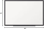 Quartet Magnetic Dry Erase White Board, 96"W x 48"H Whiteboard, Nano-Clean Surface Resists Ink Stains, Black Aluminum Frame (SM538B)