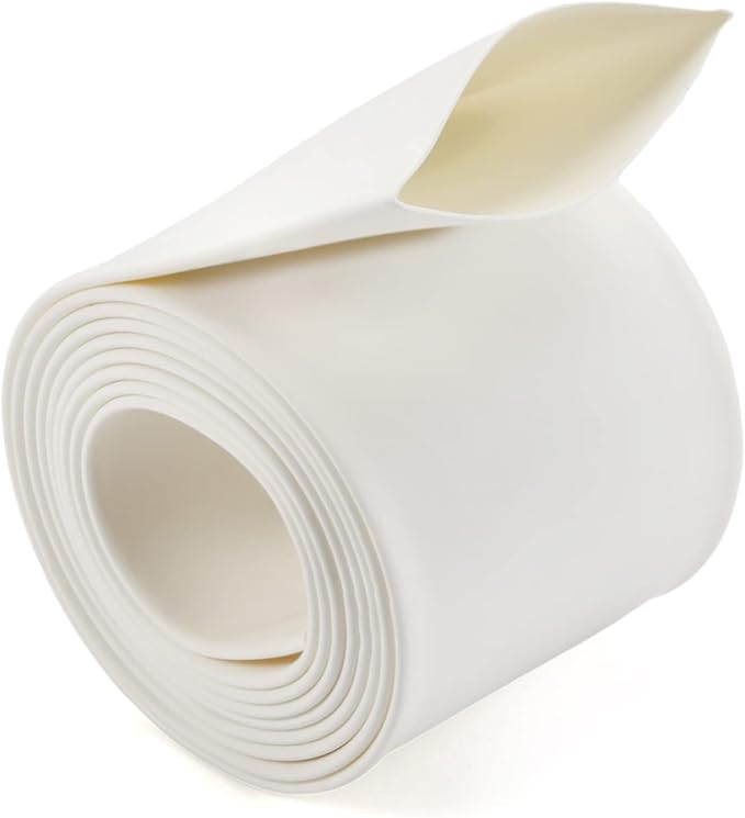 Chanzon 2:1 Ratio 1-1/4" (30mm) Heat Shrink Tubing 3.3Ft Roll (1M Total Length) White Polyolefin Sleeving Wrap Shrinking 2 to 1 1pcs