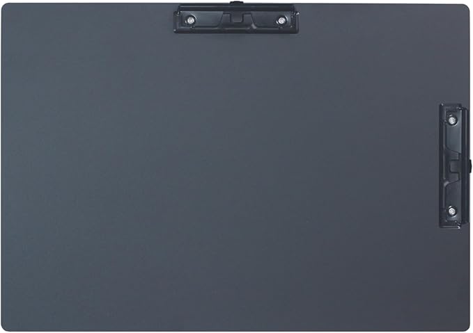 Acocony 11x17 Clipboard Double Clip Aluminium with Pen Holder Extra Large Clipboard Versatile Super Hard 11 x 17 Clipping Board Black Pack of 1