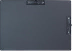 Acocony 11x17 Clipboard Double Clip Aluminium with Pen Holder Extra Large Clipboard Versatile Super Hard 11 x 17 Clipping Board Black Pack of 1