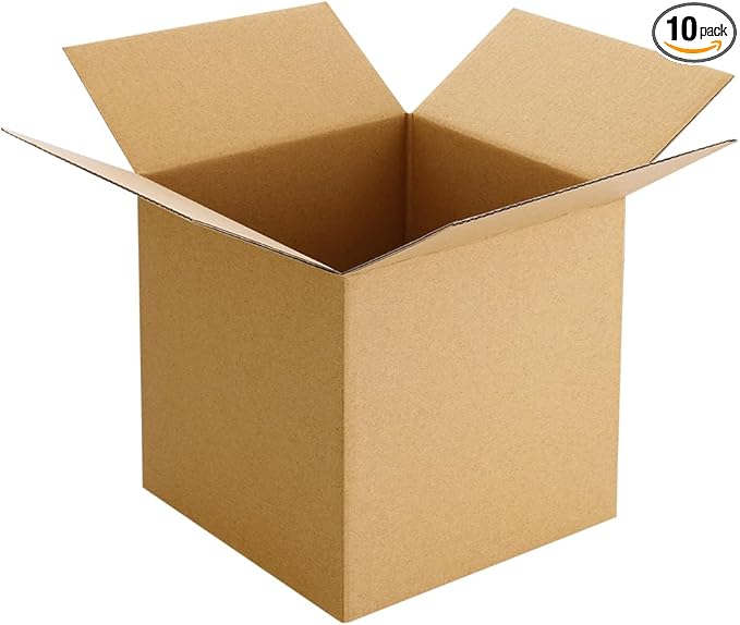 Famagic Small Shipping Boxes 6x6x6 Inch 10 Pack Brown Box Corrugated Cardboard Boxes for Packaging Small Business, Mailing Boxes for Shipping