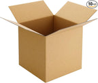Famagic Small Shipping Boxes 6x6x6 Inch 10 Pack Brown Box Corrugated Cardboard Boxes for Packaging Small Business, Mailing Boxes for Shipping