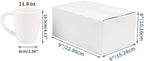 Hoikwo 9x6x4 Shipping Boxes Set of 25, White Corrugated Cardboard Box for Small Business for Packaging Mailing