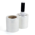IDL Packaging 5" Stretch Wrap Mini Roll, 700 feet, 120 Gauge (Pack of 2) with a Plastic Handle Included – Industrial Grade Clear Plastic Wrap – Improved Protection for Packing, Moving, or Office