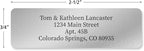 Personalized Return Address Labels, Roll of 125 Silver Foil Self-Adhesive Labels Without Dispenser, Customize with Name & Shipping Address, Colorful Images