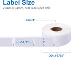 Label KINGDOM 12 Rolls Compatible Dymo 1" x 2-1/8" Multipurpose Labels Replacement for DYMO 30336 Barcode Labels for Label Writer 450, 450 Turbo, 4XL Desktop Printers