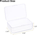 HARFINGTON 2pcs Component Storage Box 3.54" PP Electronic Organizer Box with Cover Hardware Containers Tools Boxes for Small Accessories