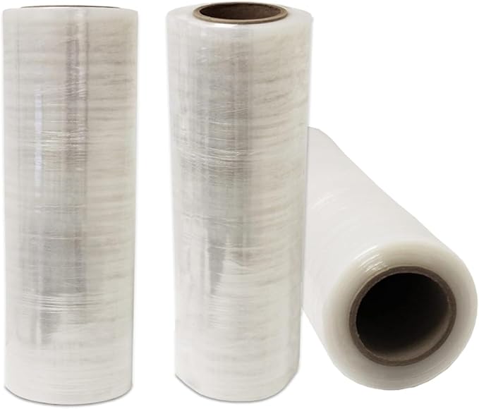 12 Rolls 18" x 1500 FT Pre-Stretched Stretch Wrap 33 Gauge (80G Equivalent) Clear Hand Shrink Pallet Wrap Film for Moving and Warehouse - Shipping Depot
