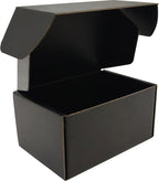 Small Black Shipping Boxes for Small Business Pack of 25-6x4x3 inches Cardboard Corrugated Mailer Boxes for Shipping Packaging Craft Gifts Giving Products
