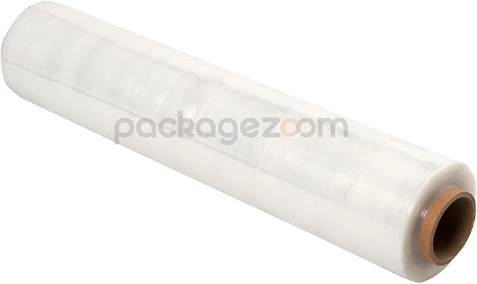 PackageZoom 40 Rolls 15" x 1500 Ft Stretch Wrap Heavy Duty, 55 Gauge High Performance Stretch Film Replaces 80 Gauge Low Films, Clear Hand Stretch Wrap