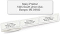 Personalized Return Address Labels, Roll of 250 Transparent Clear Self-Adhesive Labels Without Dispenser, Customize with Name & Shipping Address, Colorful Images