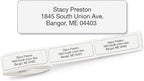 Personalized Return Address Labels, Roll of 250 Transparent Clear Self-Adhesive Labels Without Dispenser, Customize with Name & Shipping Address, Colorful Images