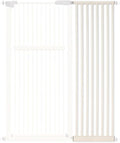Lumizone Extra Tall Pet Gate 55.12" High Pressure Mounted 16.73" Wide Extension kit 1.37" Gap (16.73" W, Cream White)