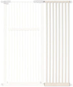 Lumizone Extra Tall Pet Gate 55.12" High Pressure Mounted 16.73" Wide Extension kit 1.37" Gap (16.73" W, Cream White)