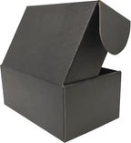 Small Black Shipping Boxes for Small Business Pack of 25-9x6x4 inches Cardboard Corrugated Mailer Boxes for Shipping Packaging Craft Gifts Giving Products