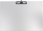 Horizontal Aluminum Clipboard,11x17 Inches A3 Side Clip Metal Clipboards with Pen Holder,Extra Large Construction Board,304 Stainless Steel Low Profile Clip