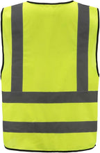 AYKRM 12 colour High visibility viz vest hi vis viz reflective work construction safety vest (XS-8XL)