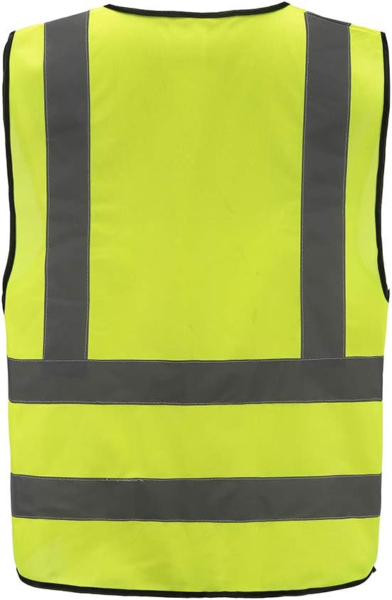 AYKRM 12 colour High visibility viz vest hi vis viz reflective work construction safety vest (XS-8XL)