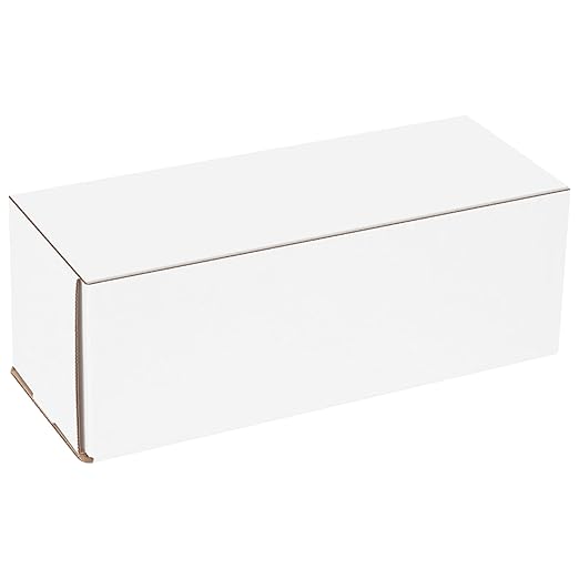 Box USA BM1144 11"L x 4"W x 4"H, White (Pack of 50)
