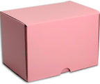 6x4x4 inches Small Shipping Boxes Set of 25 - Pink Mailer Corrugated Cardboard Boxes for Shipping Packaging Mailing Products