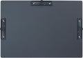 Acocony 11x17 Clipboard Three Clip Aluminium with Pen Holder Extra Large Clipboard Versatile Super Hard 11 x 17 Clipping Board Black Pack of 1