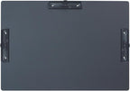 Acocony 11x17 Clipboard Three Clip Aluminium with Pen Holder Extra Large Clipboard Versatile Super Hard 11 x 17 Clipping Board Black Pack of 1