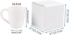 Hoikwo 5x5x5 Shipping Boxes Set of 25, White Corrugated Cardboard Box for Small Business for Packaging Mailing