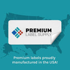 Premium Label Supply Bright Neon Color Fluorescent Sticker Labels - 1.75" x 0.6667" Return Address Labels - (Fluorescent Yellow, 6000 Labels)