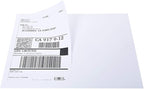 BESTEASY 1000 Round Corner Half Sheet Self Adhesive Shipping Labels for Laser and Ink Jet Printers, White Blank (500 Sheets, 1000 Labels)